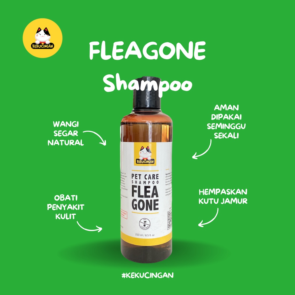 Jual Flea Gone Shampoo Anti Kutu Jamur Penyakit Kulit Kucing Anjing