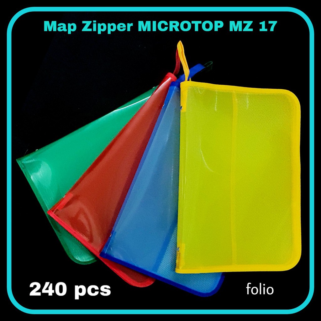 Jual ILP Map Zipper MICROTOP MZ17 / Map Resleting / Map File / Map ...