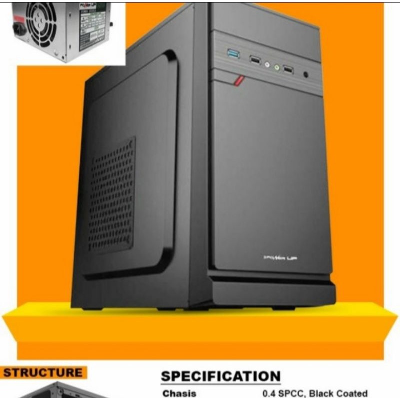 Jual Cassing Power Up Micro-ATX AEROMAX With PSU 500Watt | Shopee Indonesia