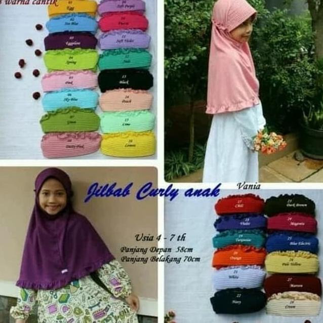 Jual PROMO Kerudung Sekolah Kerudung Anak Jilbab Instan Anak Putih ...