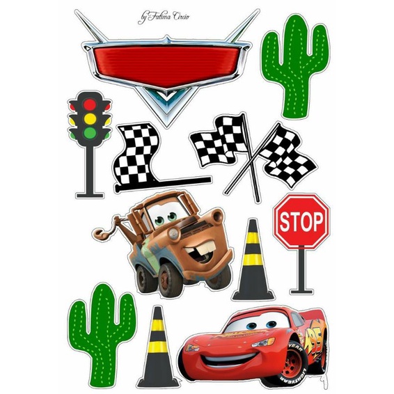 Jual Topper Cake kue Cars mobil free custom nama dan ucapan | Shopee ...
