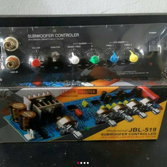 Subwoofer controller clearance