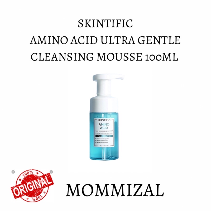 Jual SKINTIFIC AMINO ACID ULTRA GENTLE CLEANSING MOUSSE 100ML PEMBERSIH