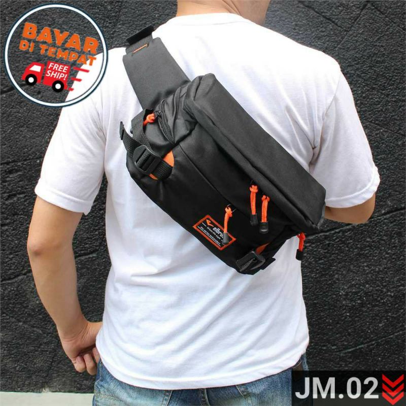 PROMOO Tas Selempang Pria Terbaru 2021 Murah ELBRUS 2 Kantong - Tas Cowok  Selempang Distro - Tas Selempang