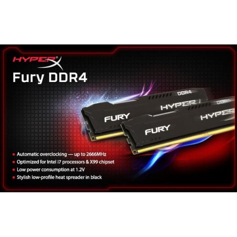 Jual Kingston Hyper Furry DDR4 4gbx2 8gb | Shopee Indonesia