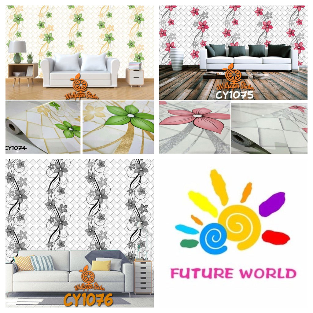 Jual Futureworld Wallpaper dinding Wallpaper hiasan dinding Stiker