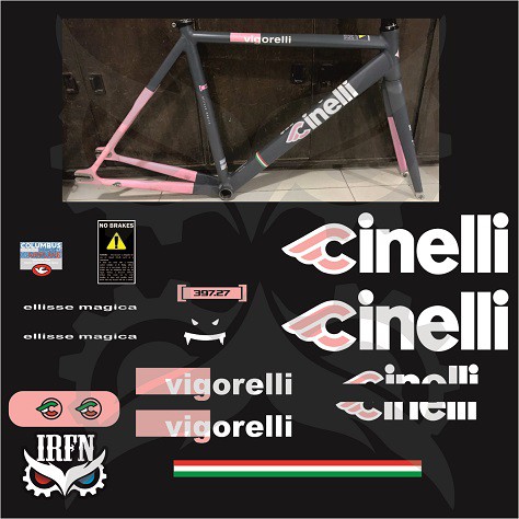 Autocollants Cadre Cinelli Vigorelli - Elisse Magica - Neufs Sans Marque - Décoration Vélo