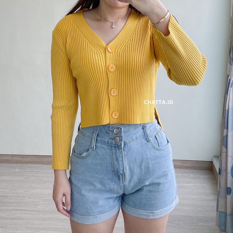 Jual chatta - LIVIA CARDI | Cardigan rajut crop/Cardigan Rajut cardigan ...