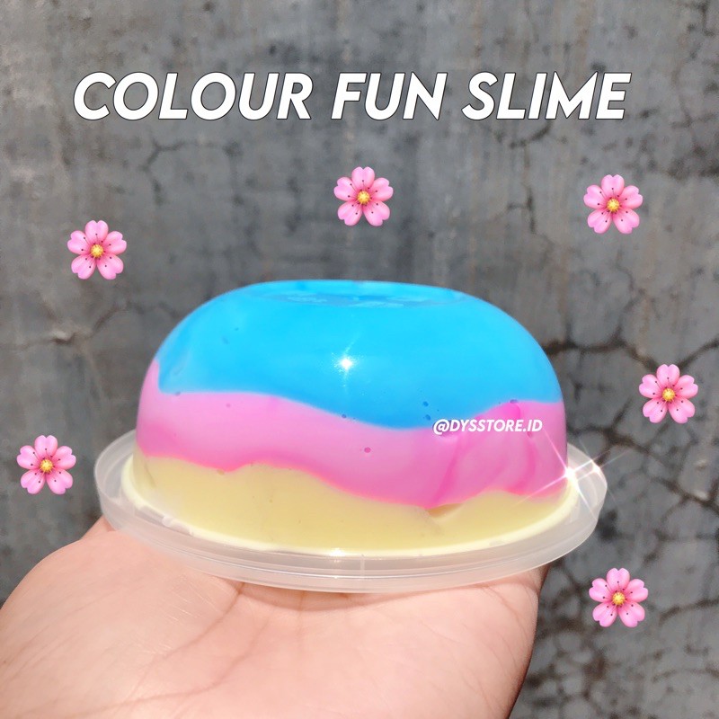 Jual (BISA COD) COLOURFUN SLIME 200ml jellyslime/bening/original by ...