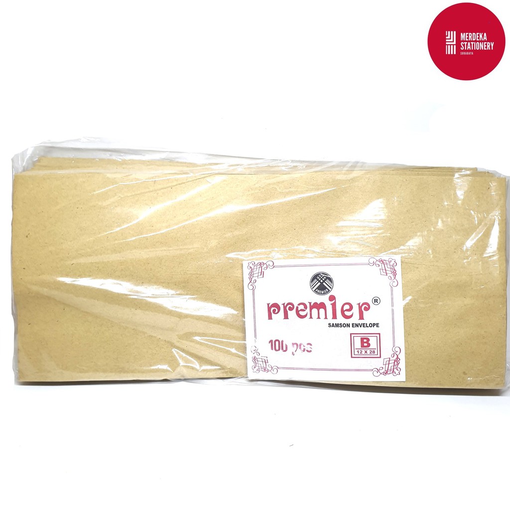 Jual (ISI 100 Lembar)Amplop/Envelope/Surat Coklat Bagus Premier Samson ...