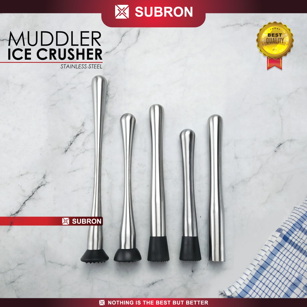 Jual SUBRON Muddler Ice Crusher Stainless Steel Stick Alat Penghacur Es ...