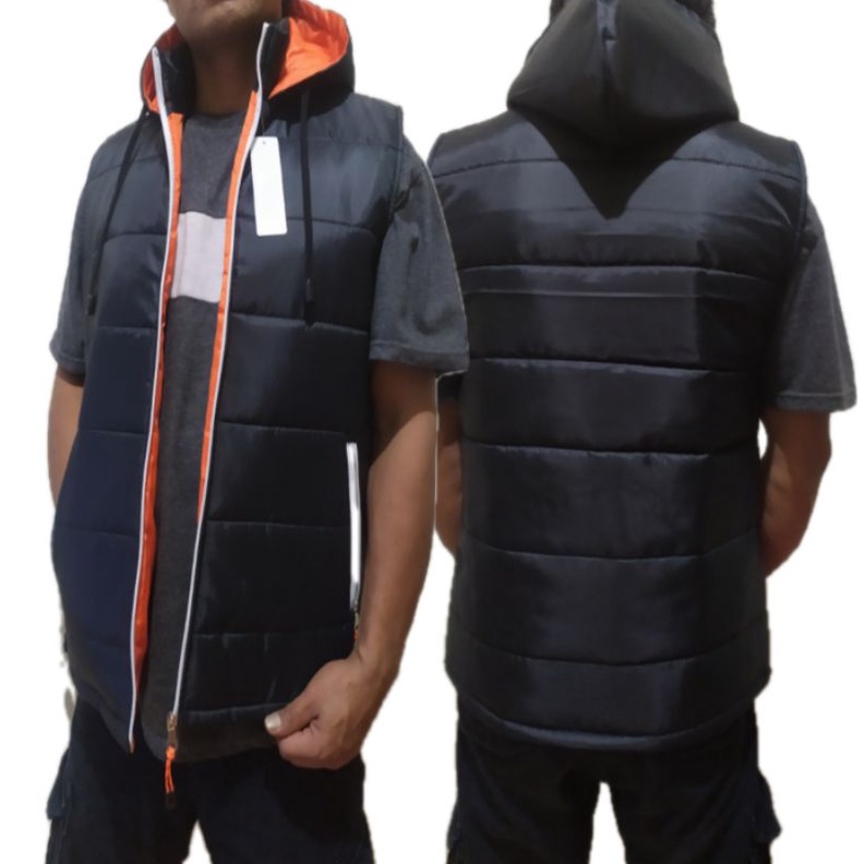 Jual jaket rompi motor outwear kasual anti angin polos kombi kualitas ...
