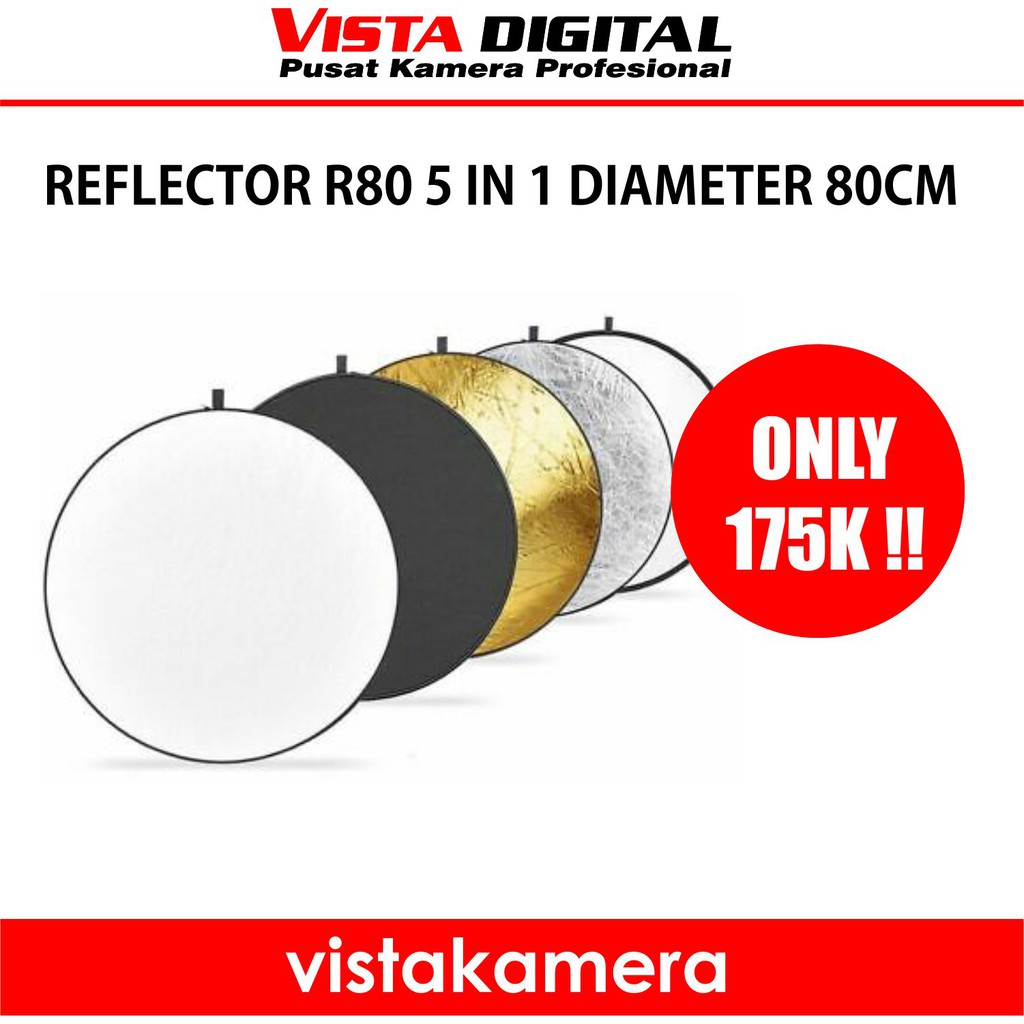 Jual REFLECTOR R80 5IN1 DIAMETER 80CM | Shopee Indonesia