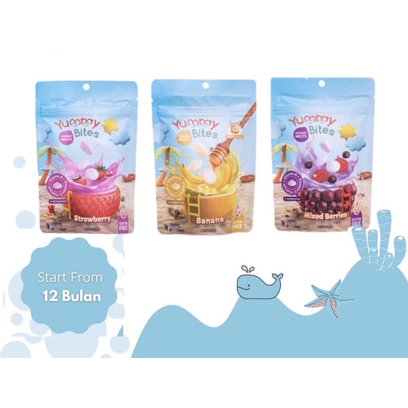 Jual Yummy Bites Yogurt Melts Shopee Indonesia