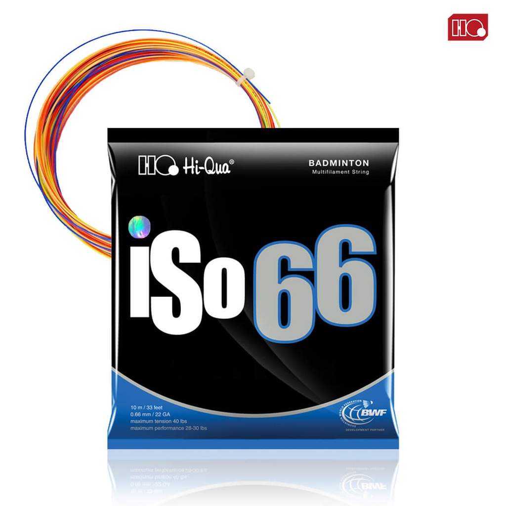 Jual Hi-Qua Senar Raket Badminton Bulutangkis ISO 66 Rainbow | Shopee ...