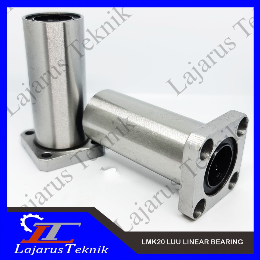 Jual LMK20LUU / LMK 20 LUU Linear Bearing Long Type Square Flange 20MM ...