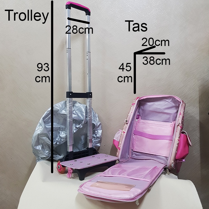 Jual PRELOVED TAS RANSEL ANAK PEREMPUAN MERK FLOMO PRINCESS plus ...
