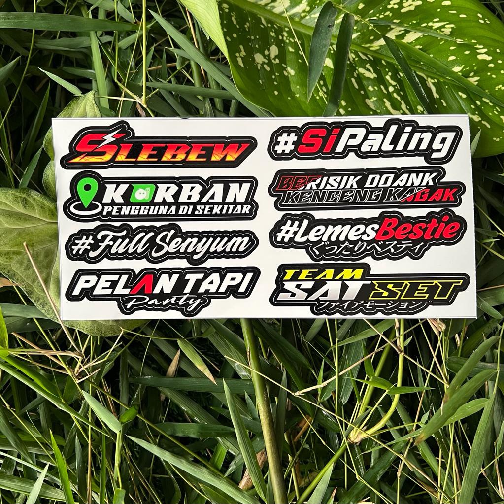 Jual Sticker Print Cutt Stiker Racing Pack Stiker Motor | Shopee Indonesia