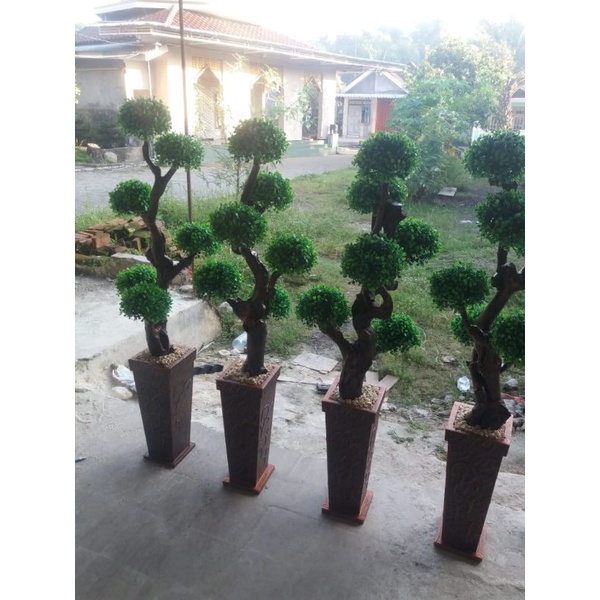 Bonsai artificial jumbo set pot