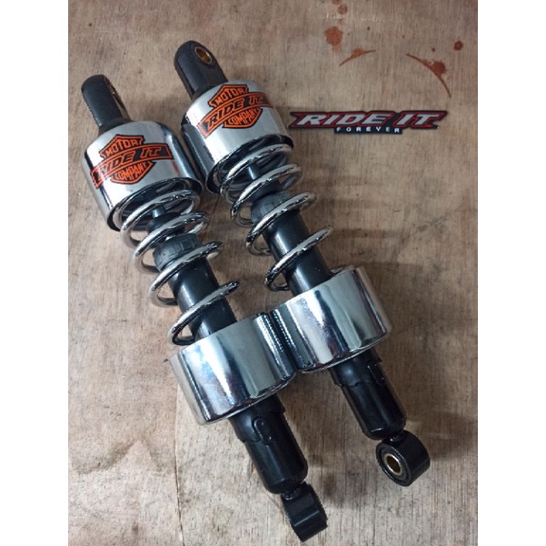 Jual Shock belakang ride it classic crome | Shopee Indonesia