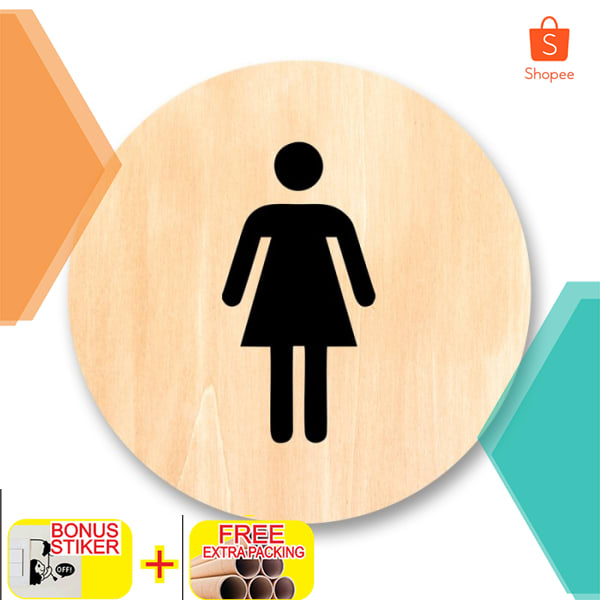 Jual signage women - door signage - women toilet sign Elegan | Shopee ...