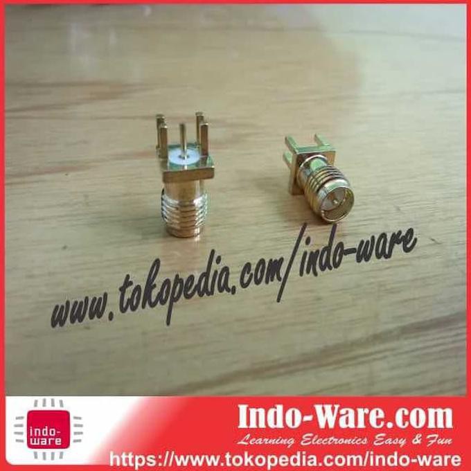 Jual Edge Mount PCB Board Receptacle RP SMA Female Jack Connector ...