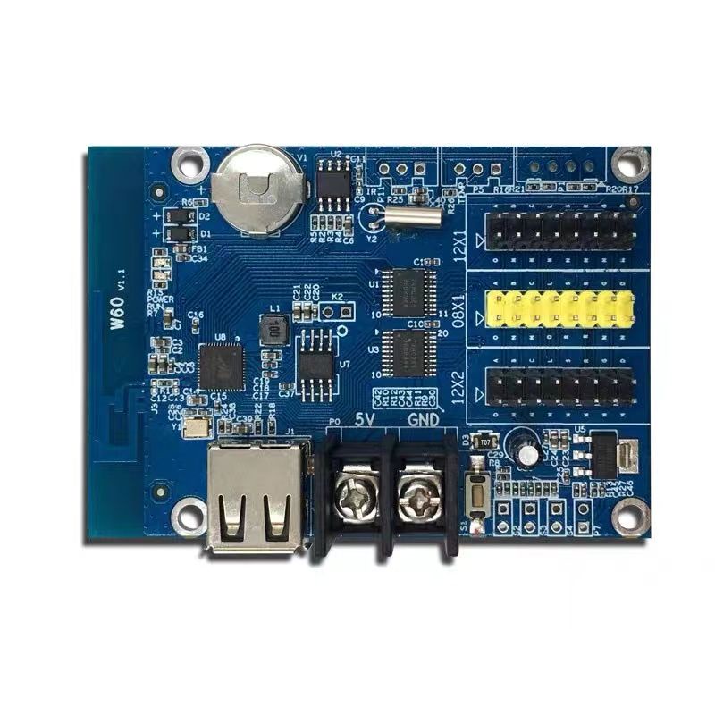 Jual Led running text controller hd-w60 w60 wifi single color | Shopee ...