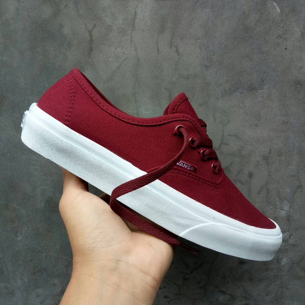 Vans authentic red clearance mono