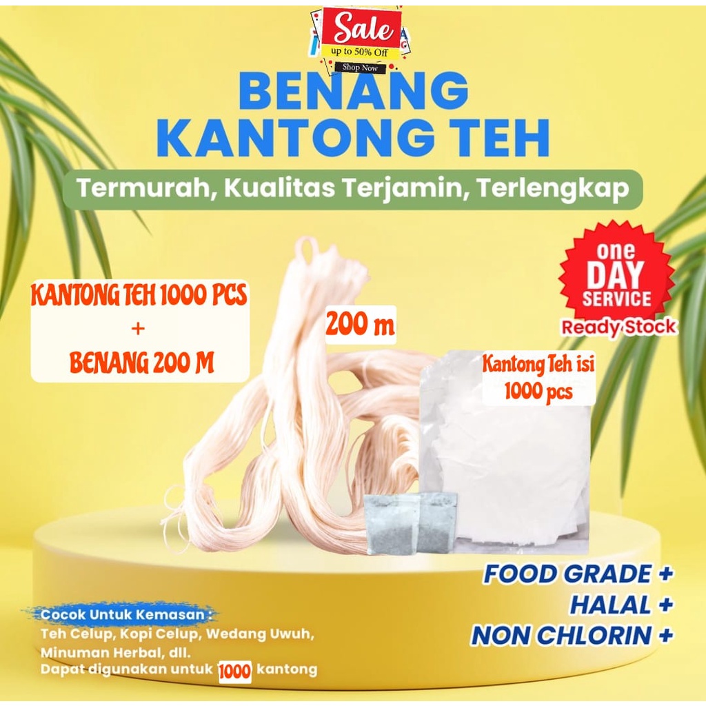 Jual Disposable Teabags 1000 Pcs Kantong Teh Celup Kosong Halal ...