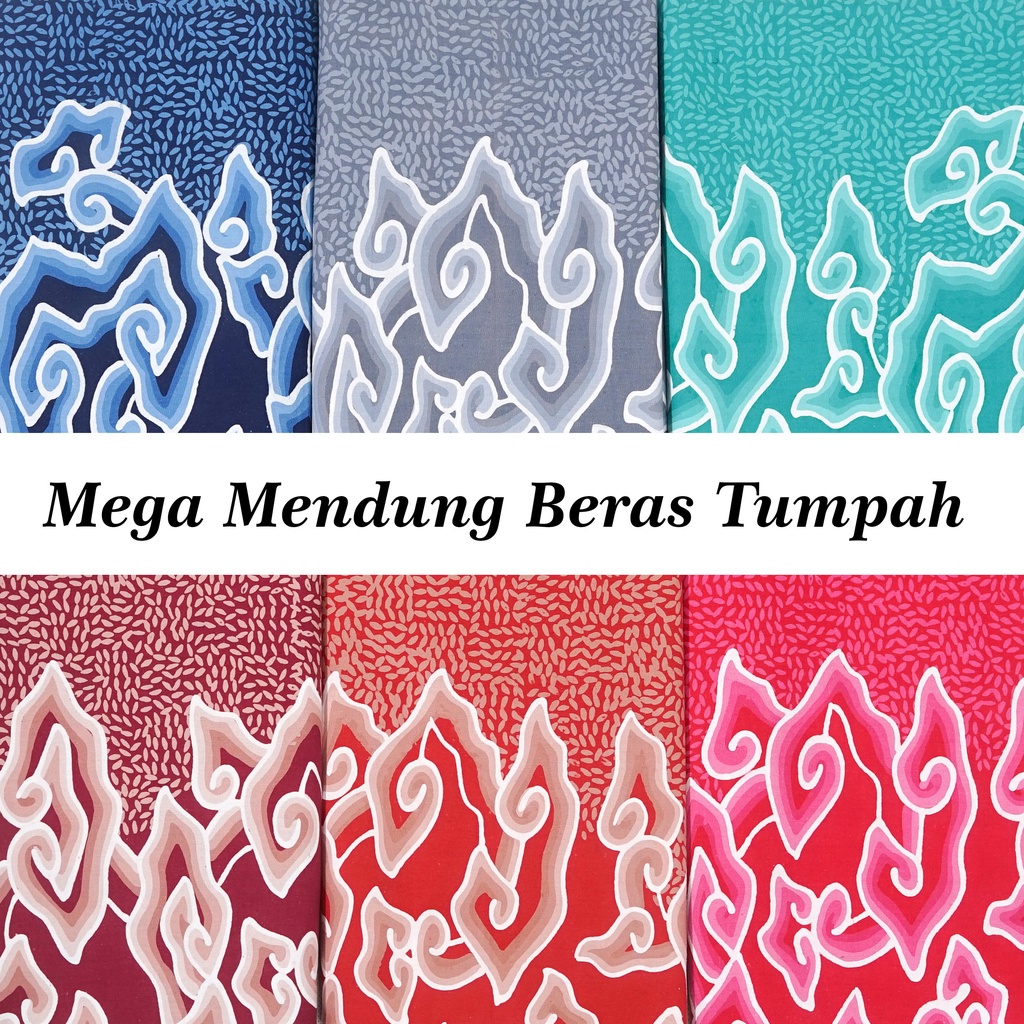 Jual Batik Trusmi Hafiyan Kain Batik Tulis Megamendung Beras Tumpah ...