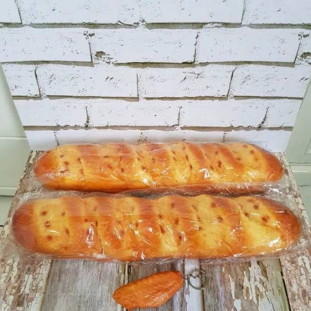 Jual Squishy roti baguette size 37 cm | Shopee Indonesia
