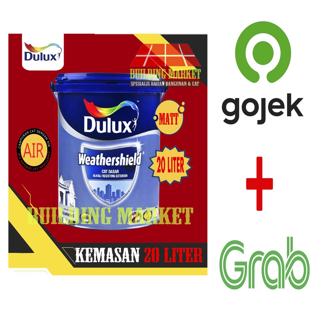 Jual Cat Dasar Dulux Alkali Resisting Weathershield Exterior 20 Liter