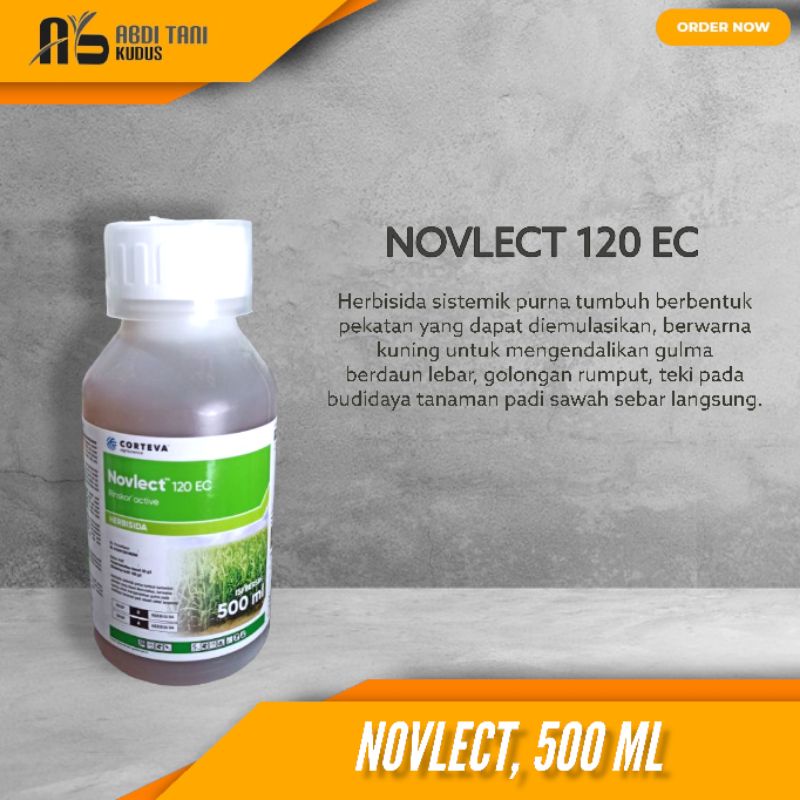 Jual HERBISIDA NOVLECT 120 EC 500 ML PENGENDALI GULMA PADI | Shopee ...