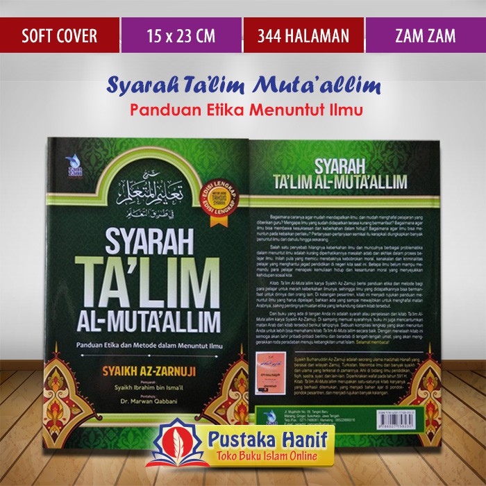 Jual Buku Syarah Talim Al Mutaallim Etika Metode Menuntut Ilmu Shopee Indonesia 2652