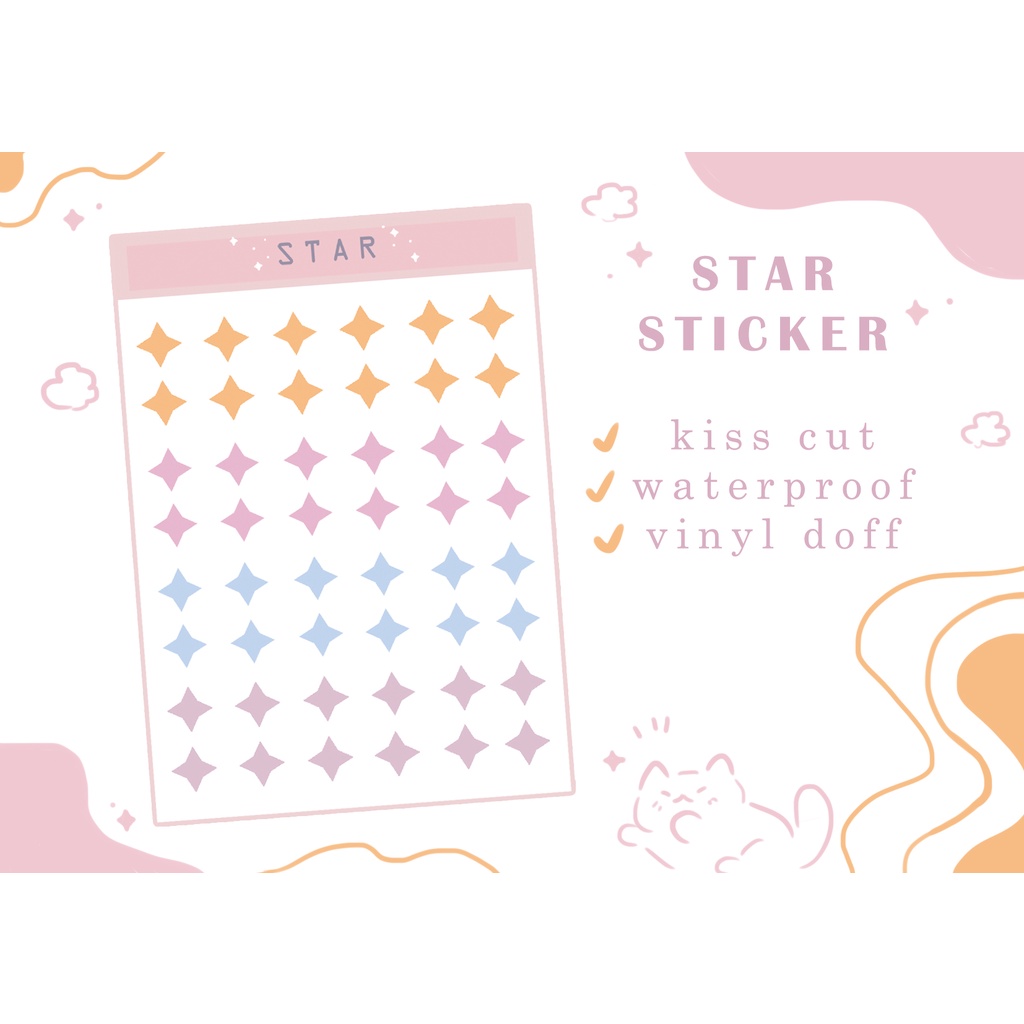 Jual Stiker Star Bujo Deco Journaling Waterproof | Shopee Indonesia