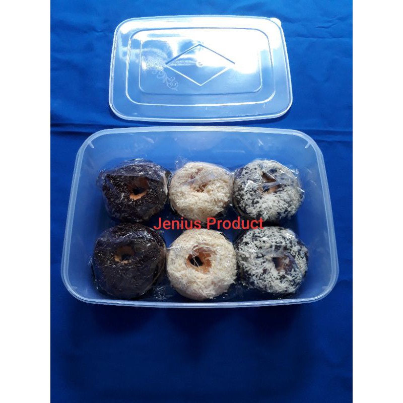 Jual Kotak Donat 3500 Sealware Sealbox 3500ml Toples Segi 3500ml 1