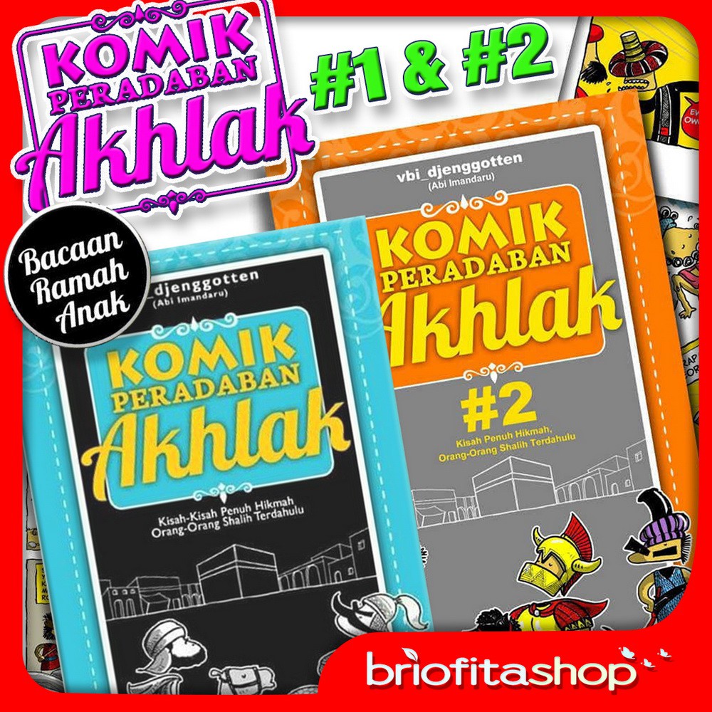 Jual Komik Islam Komik Peradaban Akhlak Jilid 1 dan 2 Set isi 2 Buku ...
