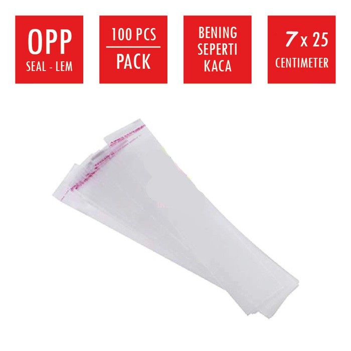 Jual Opp lem uk 7x25 ( isi 100pcs ) | Shopee Indonesia