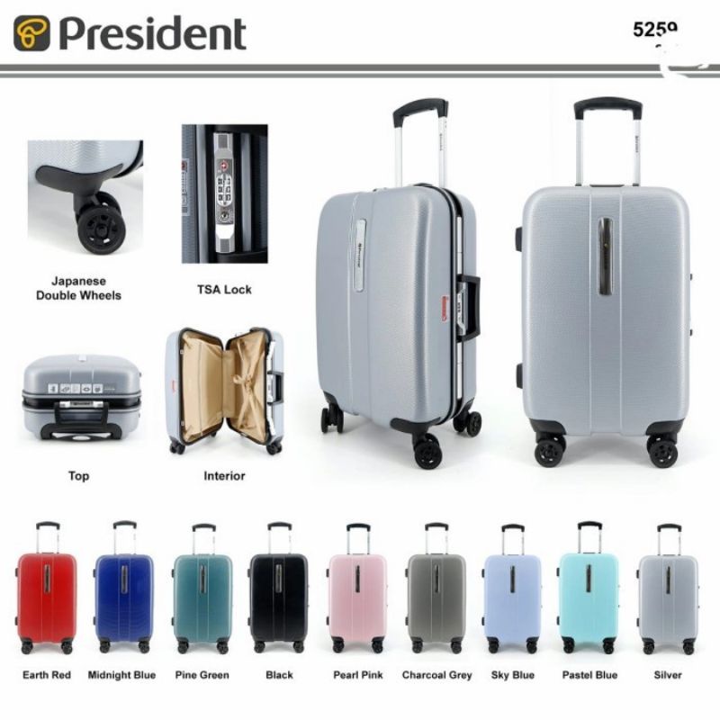 Jual Koper Fiber President 5259/5559 Hardcase/Ceklek Original - kabin ...