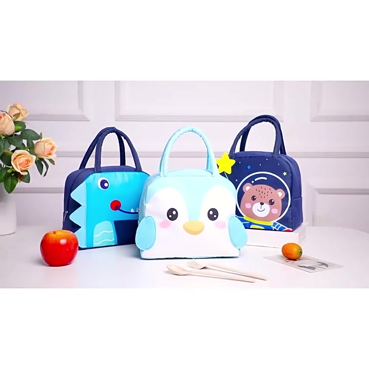 Gratis Ongkir - T5826 Lunch Cooler Bag Tahan Panas / Tas Bekal Karakter Makan Siang / Cooler Bag Insulated / Tas Bekal Makan Siang