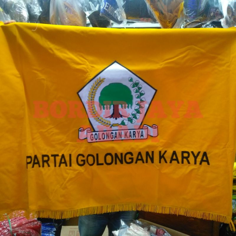 Jual BENDERA PATAKA PARTAI GOLKAR GOLONGAN KARYA DUA MUKA | Shopee ...