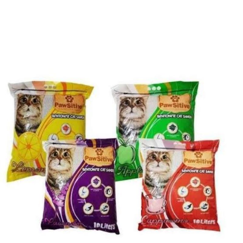 Jual PASIR KUCING PAWSITIVE WANGI DAN MENGGUMPAL 10 LT 8KG (8000 GRAM ...