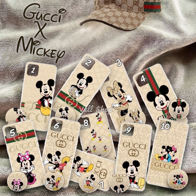 Jual Softcase Gucci Mickey Mouse Pop Socket Xiaomi Redmi 9c 9a 9 8 8a 8 ...