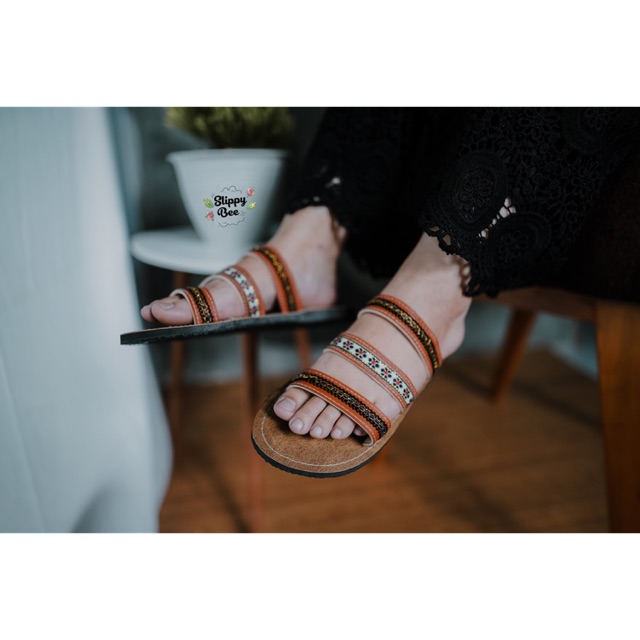 Jual Slippybee B170 sandal bohemian wanita Sandal boho sandal