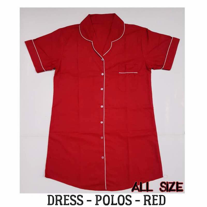 Jual Red Polos Daster | Shopee Indonesia