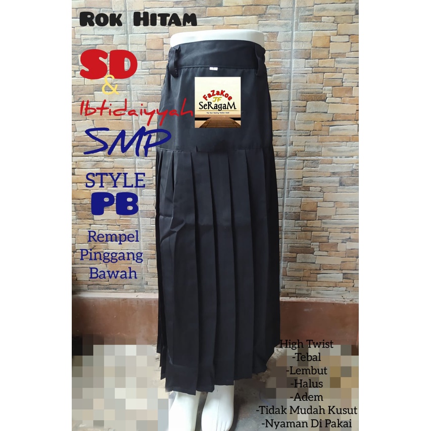 Jual Seragam Sekolah Rok Hitam Panjang | Shopee Indonesia
