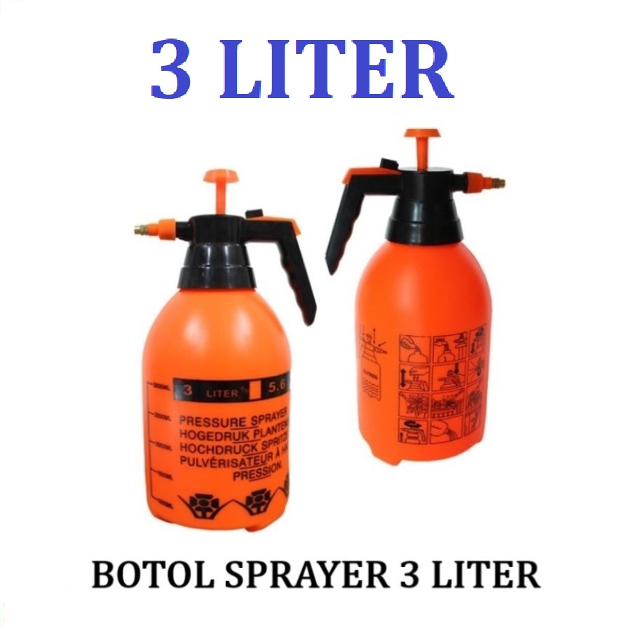 Jual Botol Alat Semprotan 3L Disinfektan Tanaman Air Burung Sprayer 3 ...