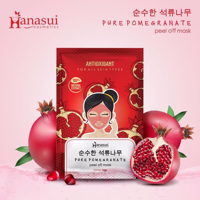 Jual STOP!! NEW DELIMA HANASUI PURE POMEGRANATE PEEL OF MASK ...