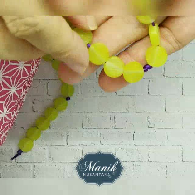Jual Manik Nusantara Resin Bulat Pipih Kuning / Pink / Biru Iris 10mm ...