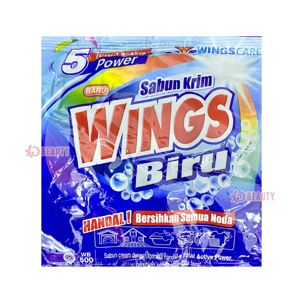 Jual Ekonomi Sabun Cream 500K 350K 200K Wings Biru WB500 Sabun Colek ...